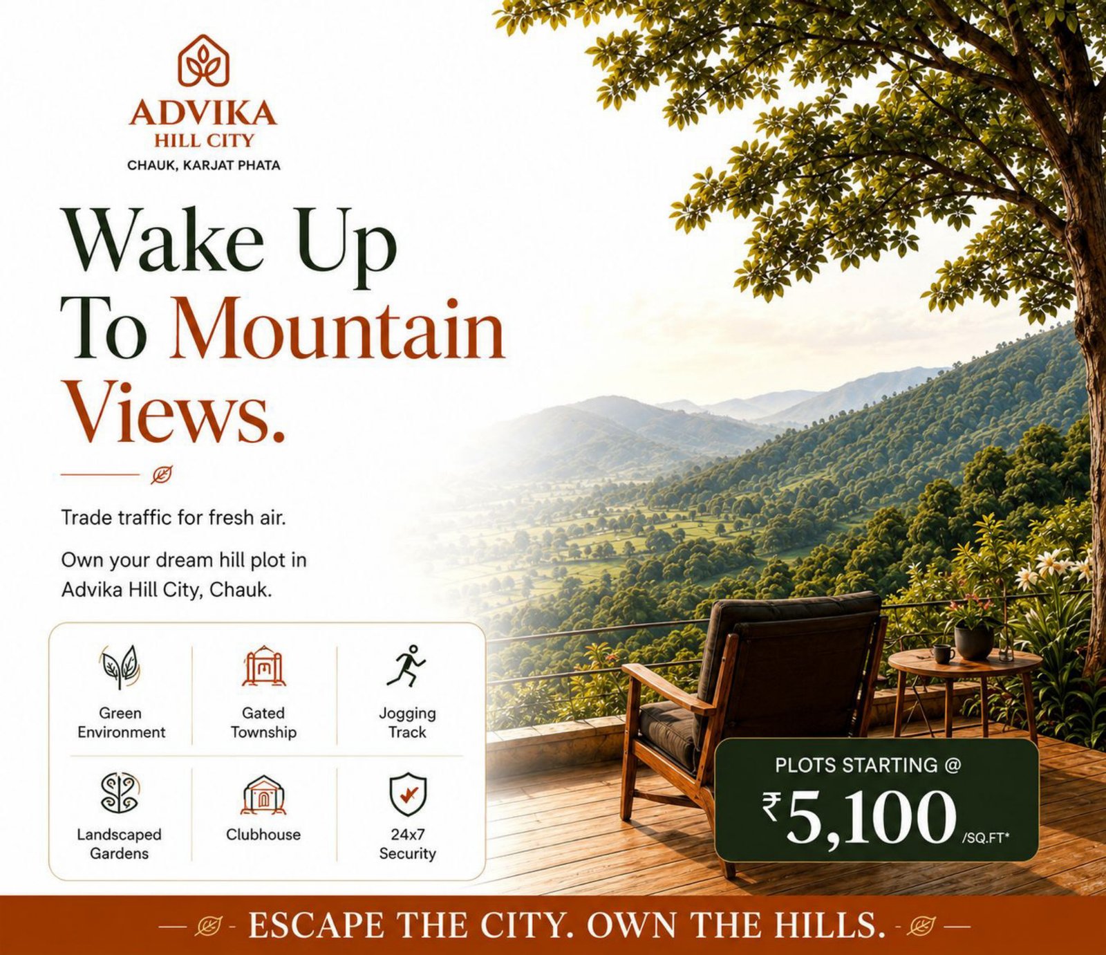 Advika Hill City mountain view creative